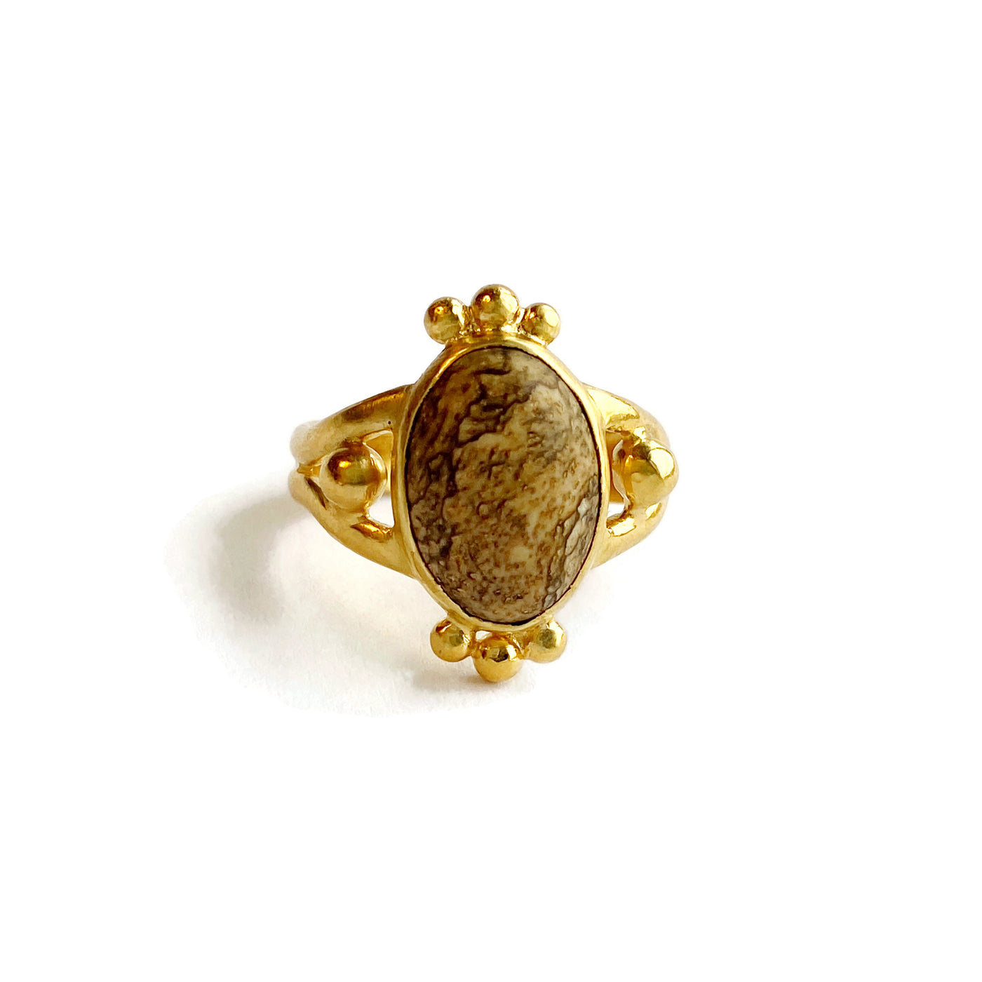 Royalty Ring in Brown Jasper // One-of-a-Kind