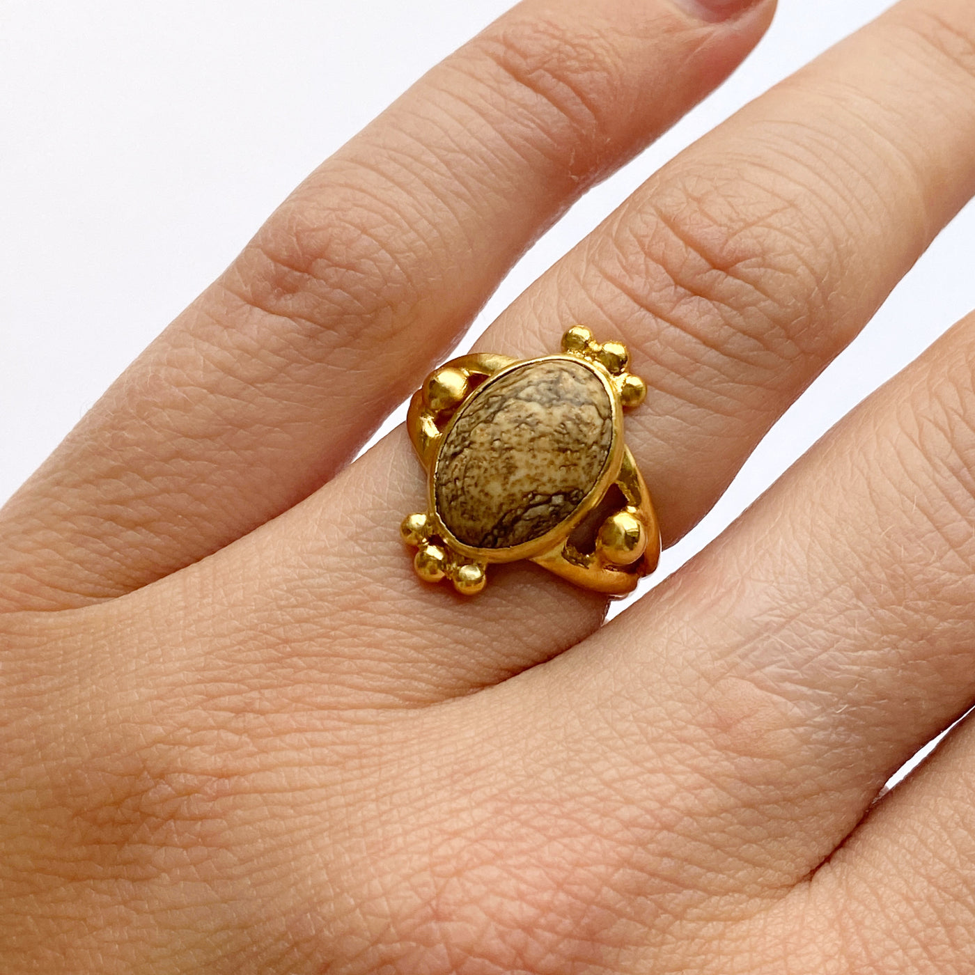 Royalty Ring in Brown Jasper // One-of-a-Kind