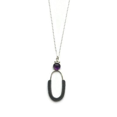 Amethyst Royal Oval Necklace // One-of-a-Kind-Necklaces-Twyla Dill-Seattle Jewelry-Handmade Jewelry-Seattle Jeweler-Twyla Dill