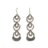Athra Earrings // Three Tier Drop Metal & Lace Earrings-Earrings-Twyla Dill-Sterling Silver-Slate-Seattle Jewelry-Handmade Jewelry-Seattle Jeweler-Twyla Dill