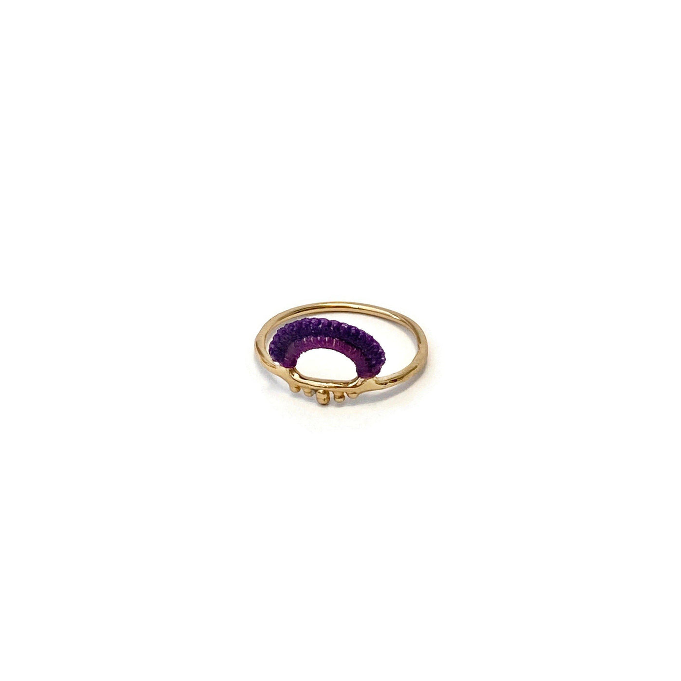 Baras Ring // Lavender-Rings-Twyla Dill-3-14kt Gold-Plated-Seattle Jewelry-Handmade Jewelry-Seattle Jeweler-Twyla Dill