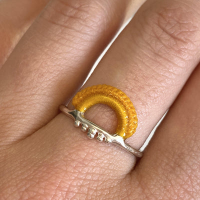 Baras Ring // Marigold-Rings-Twyla Dill-4-Sterling Silver-Seattle Jewelry-Handmade Jewelry-Seattle Jeweler-Twyla Dill
