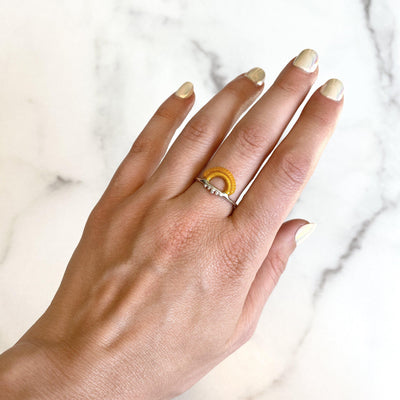 Baras Ring // Marigold-Rings-Twyla Dill-4-Sterling Silver-Seattle Jewelry-Handmade Jewelry-Seattle Jeweler-Twyla Dill