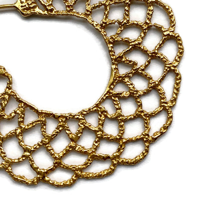 Cast Lace Large Filigree Hoops // Limited Edition-Earrings-Twyla Dill-Sterling Silver-Seattle Jewelry-Handmade Jewelry-Seattle Jeweler-Twyla Dill