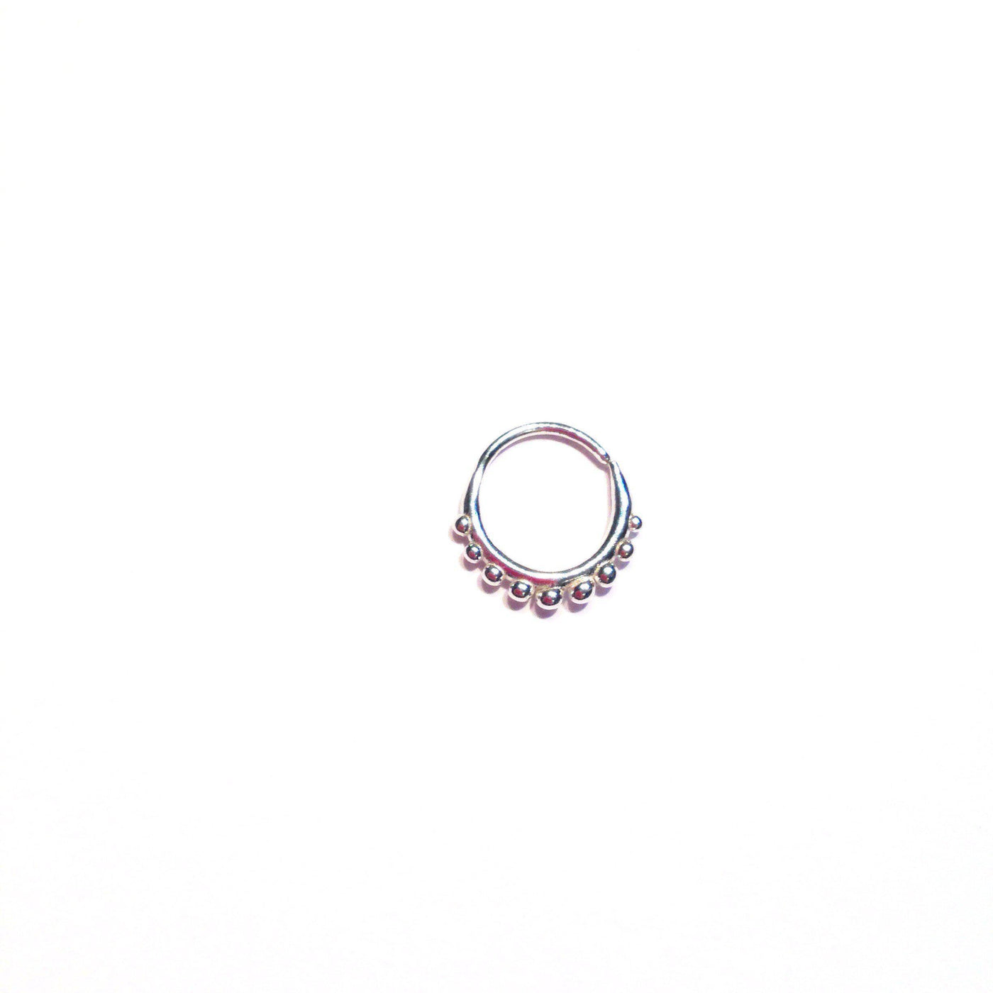 Dalaa Nose Ring // Sterling Silver Nose Ring & Septum Ring-Nose Rings-Twyla Dill-Seattle Jewelry-Handmade Jewelry-Seattle Jeweler-Twyla Dill