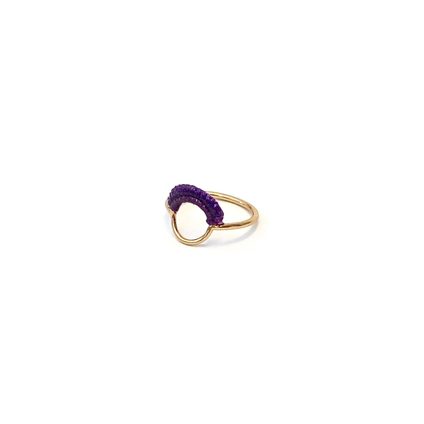 Ember Ring // Lavender-Rings-Twyla Dill-3-14kt Gold-Plated-Seattle Jewelry-Handmade Jewelry-Seattle Jeweler-Twyla Dill