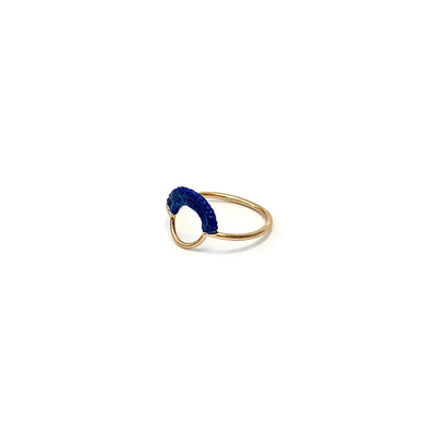 Ember Ring // Midnight Blue-Rings-Twyla Dill-4-14kt Gold-Plated-Seattle Jewelry-Handmade Jewelry-Seattle Jeweler-Twyla Dill
