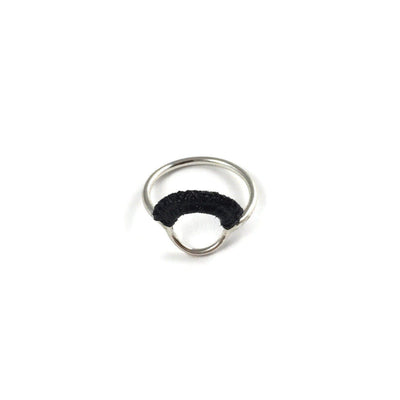 Ember Ring // Sterling Silver + Black-Rings-Twyla Dill-4-Seattle Jewelry-Handmade Jewelry-Seattle Jeweler-Twyla Dill