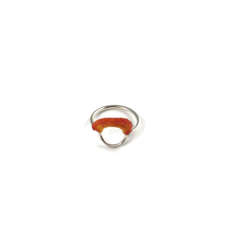 Ember Ring // Sterling Silver + Hand Dyed Flame-Rings-Twyla Dill-4.5-Seattle Jewelry-Handmade Jewelry-Seattle Jeweler-Twyla Dill