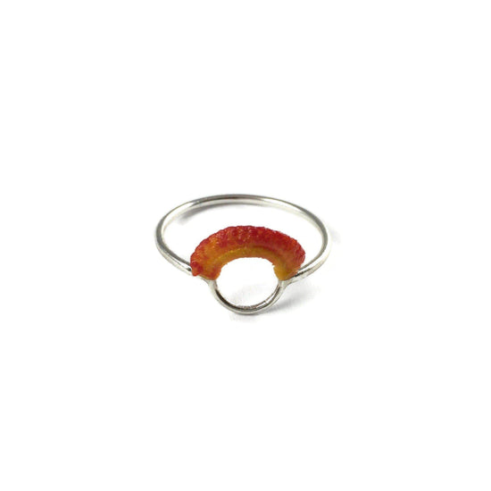 Ember Ring // Sterling Silver + Hand Dyed Flame-Rings-Twyla Dill-4.5-Seattle Jewelry-Handmade Jewelry-Seattle Jeweler-Twyla Dill