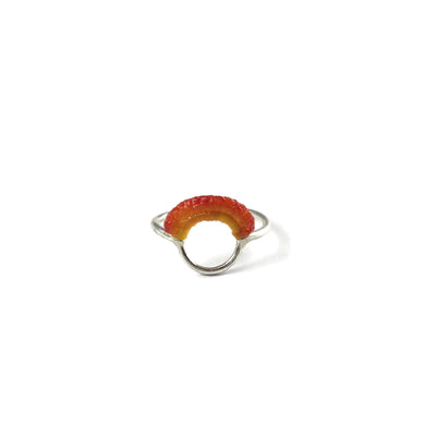 Ember Ring // Sterling Silver + Hand Dyed Flame-Rings-Twyla Dill-4.5-Seattle Jewelry-Handmade Jewelry-Seattle Jeweler-Twyla Dill