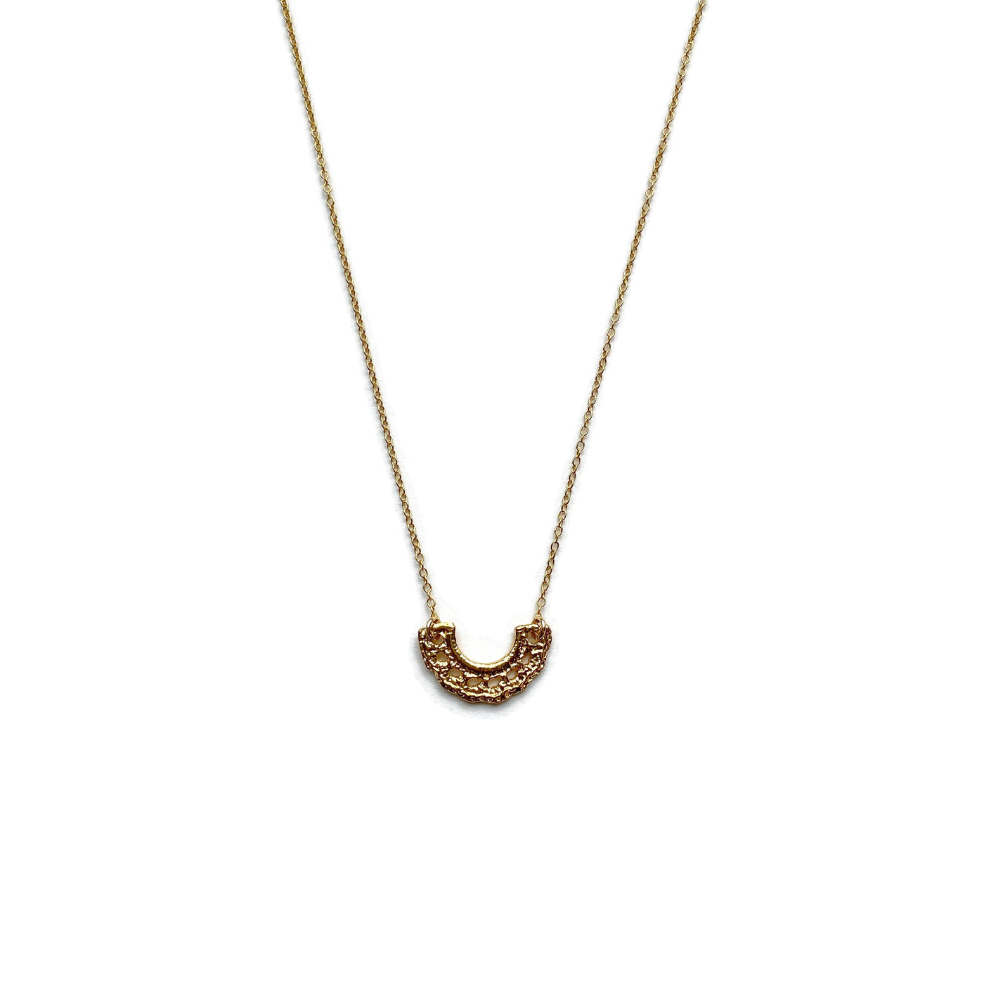 Lace Halo Necklace // Limited Edition-Necklaces-Twyla Dill-14kt Gold Vermeil-Seattle Jewelry-Handmade Jewelry-Seattle Jeweler-Twyla Dill