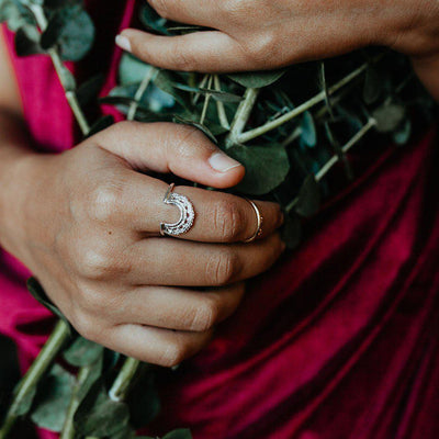 Lace Halo Ring // Silver or Gold Lace Ring-Rings-Twyla Dill-3.5-Sterling Silver-Seattle Jewelry-Handmade Jewelry-Seattle Jeweler-Twyla Dill