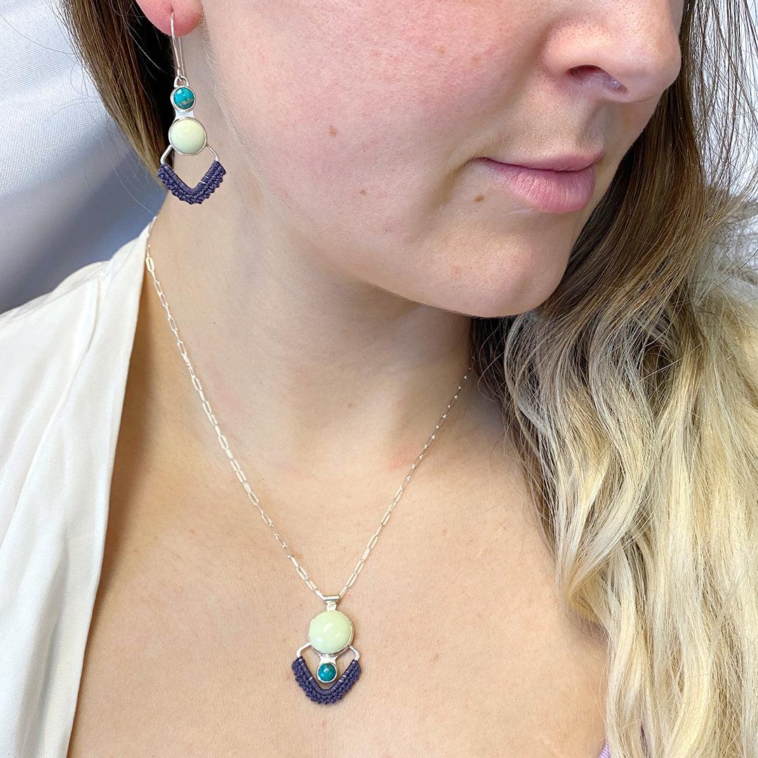 Lemon Chrysoprase & Turquoise Necklace // One-of-a-Kind-Twyla Dill-Seattle Jewelry-Handmade Jewelry-Seattle Jeweler-Twyla Dill