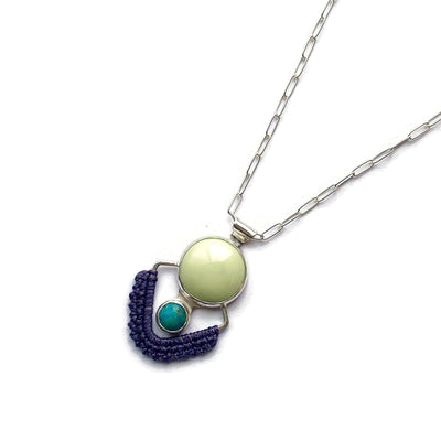 Lemon Chrysoprase & Turquoise Necklace // One-of-a-Kind-Twyla Dill-Seattle Jewelry-Handmade Jewelry-Seattle Jeweler-Twyla Dill