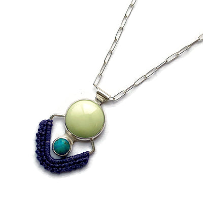 Lemon Chrysoprase & Turquoise Necklace // One-of-a-Kind-Twyla Dill-Seattle Jewelry-Handmade Jewelry-Seattle Jeweler-Twyla Dill