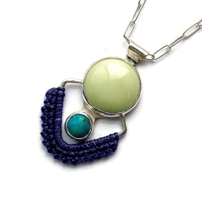 Lemon Chrysoprase & Turquoise Necklace // One-of-a-Kind-Twyla Dill-Seattle Jewelry-Handmade Jewelry-Seattle Jeweler-Twyla Dill