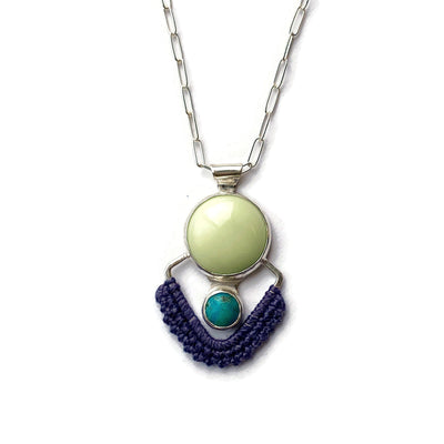 Lemon Chrysoprase & Turquoise Necklace // One-of-a-Kind-Twyla Dill-Seattle Jewelry-Handmade Jewelry-Seattle Jeweler-Twyla Dill