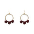 Medium Fleur Hoops-Earrings-Twyla Dill-14kt Gold-Plated-Wine-Seattle Jewelry-Handmade Jewelry-Seattle Jeweler-Twyla Dill