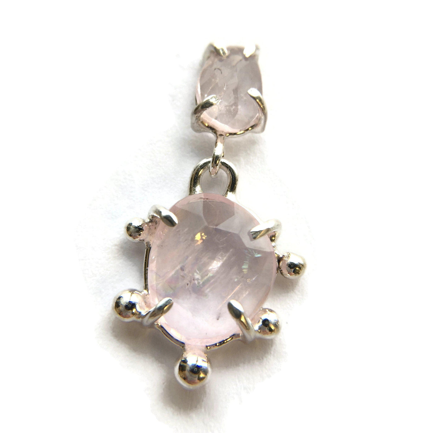 Morganite Starlit Studs // One-of-a-Kind-Twyla Dill-Seattle Jewelry-Handmade Jewelry-Seattle Jeweler-Twyla Dill