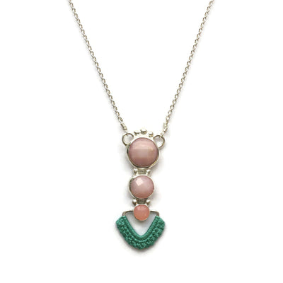 Pink Opal Pathways Necklace // One-of-a-Kind-Twyla Dill-Seattle Jewelry-Handmade Jewelry-Seattle Jeweler-Twyla Dill