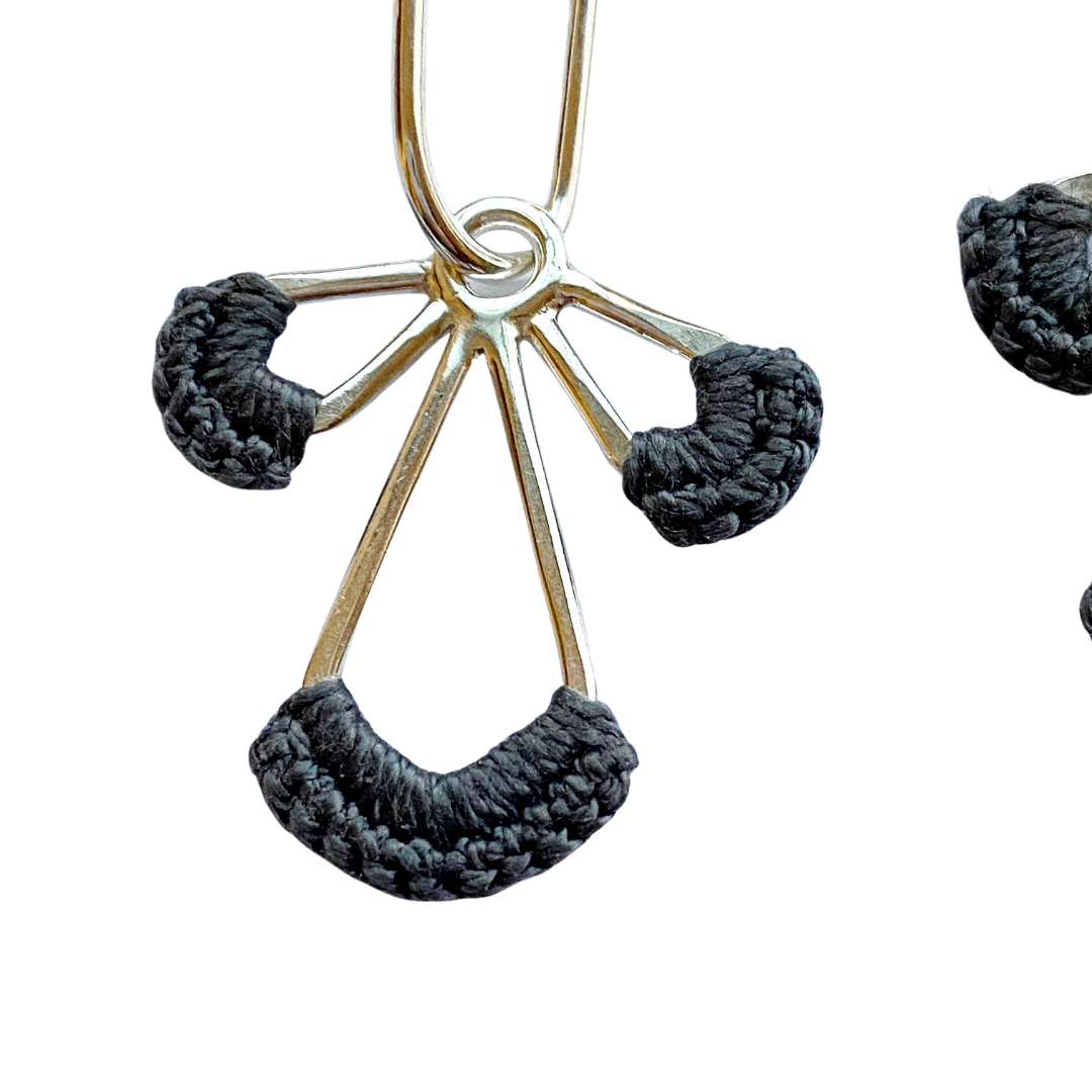 Radiate Convertible Hoops in Winter Grey // One-of-a-Kind-Earrings-Twyla Dill-Seattle Jewelry-Handmade Jewelry-Seattle Jeweler-Twyla Dill