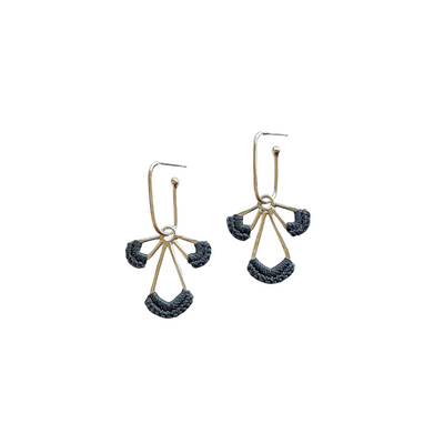 Radiate Convertible Hoops in Winter Grey // One-of-a-Kind-Earrings-Twyla Dill-Seattle Jewelry-Handmade Jewelry-Seattle Jeweler-Twyla Dill