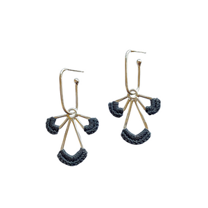 Radiate Convertible Hoops in Winter Grey // One-of-a-Kind-Earrings-Twyla Dill-Seattle Jewelry-Handmade Jewelry-Seattle Jeweler-Twyla Dill