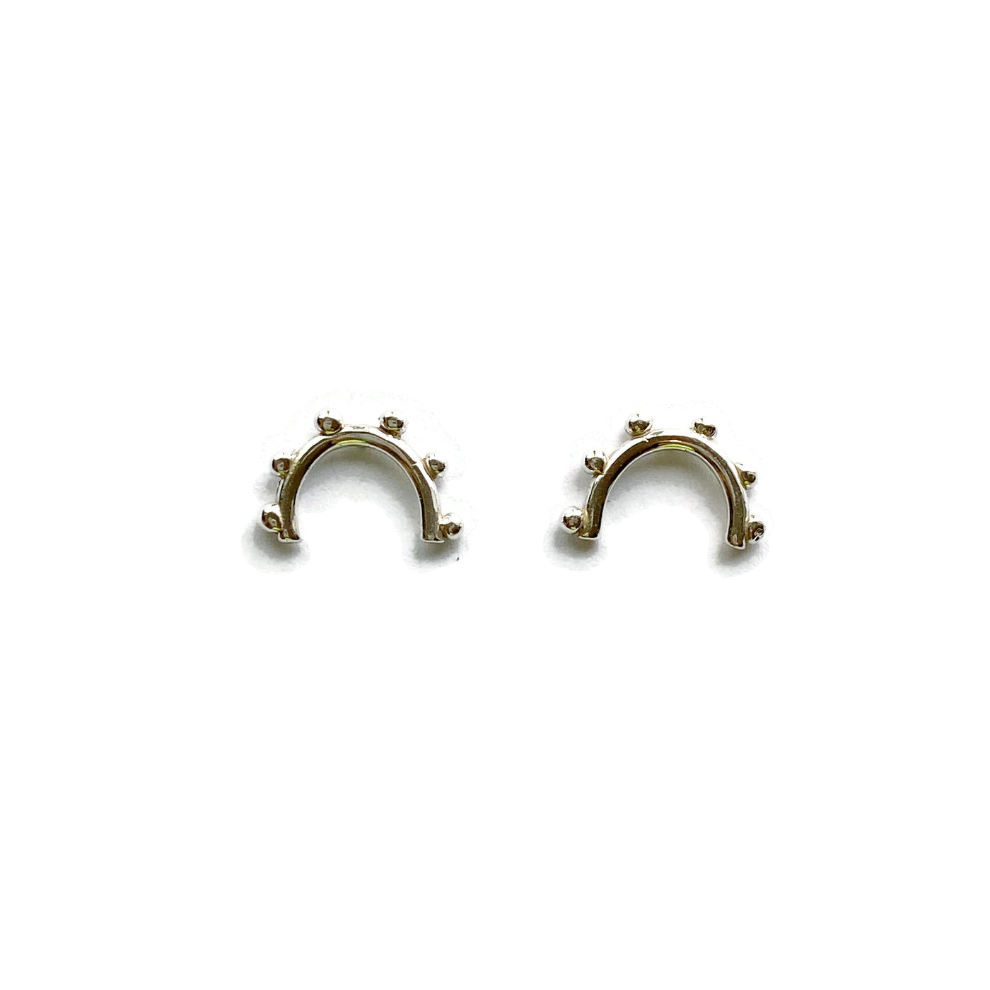 Rainbow Studs-Earrings-Twyla Dill-Sterling Silver-Seattle Jewelry-Handmade Jewelry-Seattle Jeweler-Twyla Dill