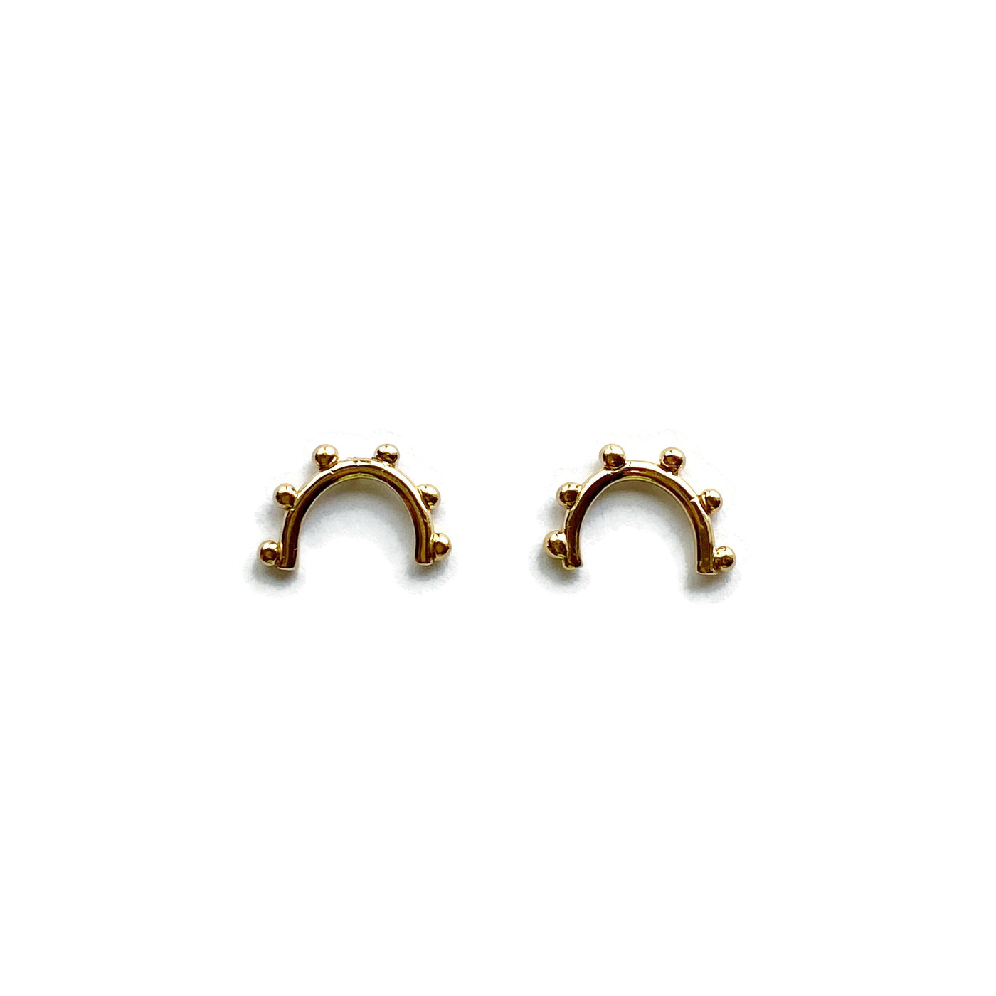 Rainbow Studs-Earrings-Twyla Dill-Sterling Silver-Seattle Jewelry-Handmade Jewelry-Seattle Jeweler-Twyla Dill
