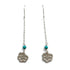 Silver Lace Flower Earrings // Limited Edition-Earrings-Twyla Dill-Turquoise Bead Addition-Seattle Jewelry-Handmade Jewelry-Seattle Jeweler-Twyla Dill