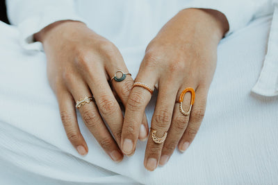 Vishu Ring // Marigold-Rings-Twyla Dill-4.5-Sterling Silver-Seattle Jewelry-Handmade Jewelry-Seattle Jeweler-Twyla Dill