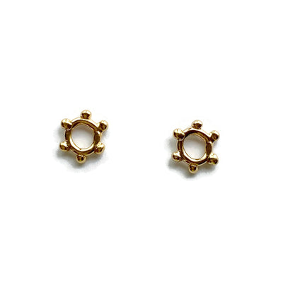 Wheel Studs-Earrings-Twyla Dill-Sterling Silver-Seattle Jewelry-Handmade Jewelry-Seattle Jeweler-Twyla Dill