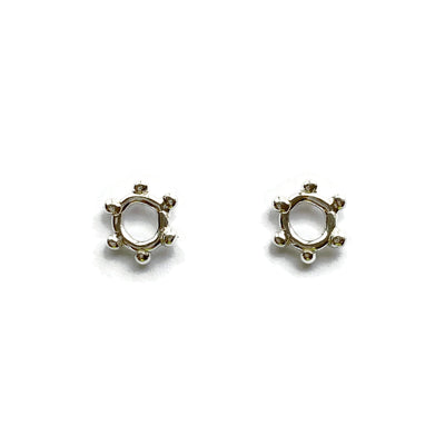 Wheel Studs-Earrings-Twyla Dill-Sterling Silver-Seattle Jewelry-Handmade Jewelry-Seattle Jeweler-Twyla Dill