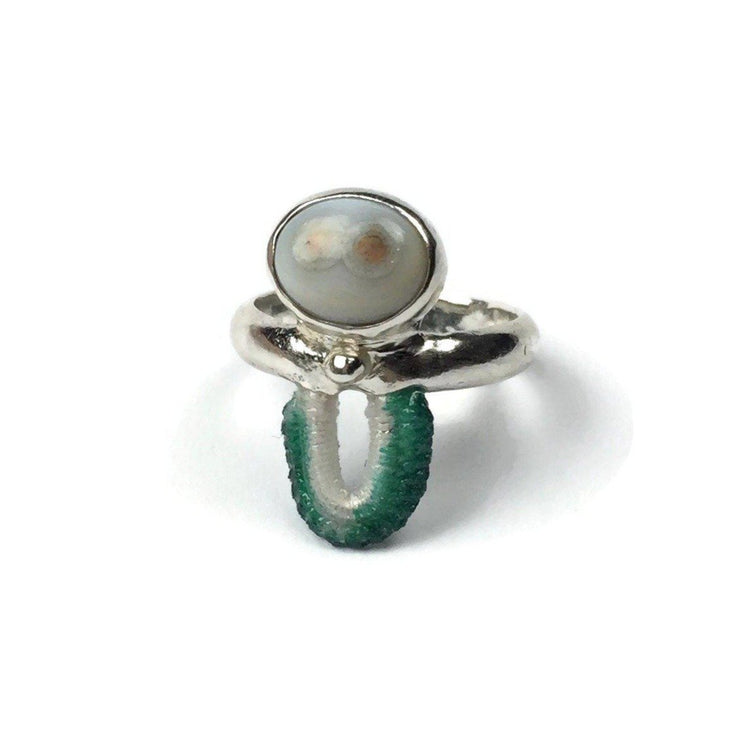 Hand Dyed Fila Ring in Sterling Silver // One-of-a-Kind-Rings-Twyla Dill-Seattle Jewelry-Handmade Jewelry-Seattle Jeweler-Twyla Dill